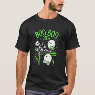 Boo Boo Crew Ghost Doctor Paramedic EMT Neurse Hal T-shirt