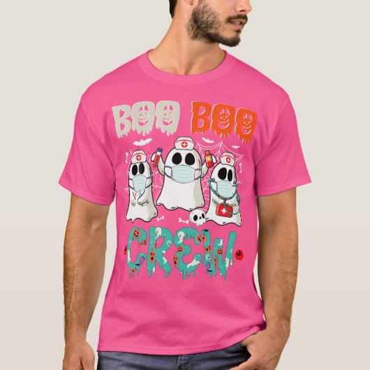 Boo Boo Crew Ghost Doctor Paramedic Emt Nurse Hall T-shirt (Voorkant)