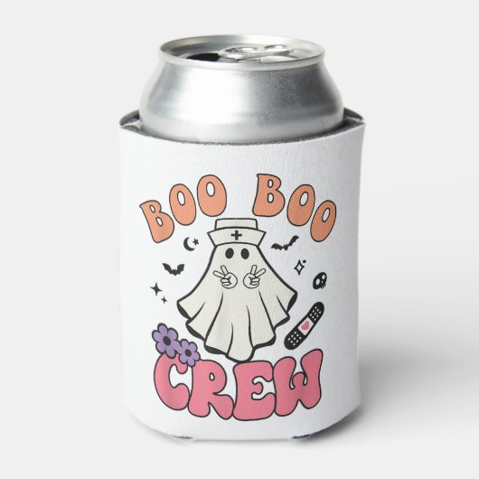 Boo Boo Crew Ghost Doctor Paramedic Nurse Hürwee Blikjeskoeler (Blikje Voorkant)