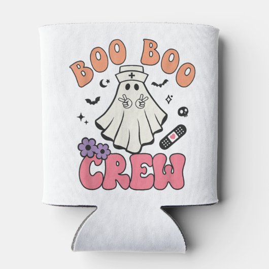 Boo Boo Crew Ghost Doctor Paramedic Nurse Hürwee Blikjeskoeler (Achterkant)