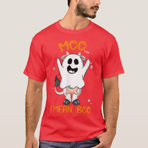 Boo Boo Crew Ghost Koe Moo I Mean Boo Farmer Cute T-shirt