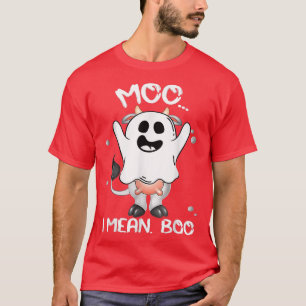 Boo Boo Crew Ghost Koe Moo I Mean Boo Farmer Cute T-shirt