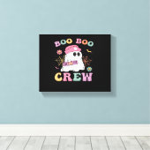 Boo Boo Crew Ghost Nurse Classic T-shirt Canvas Afdruk (Insitu (Houten vloer))