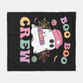 Boo Boo Crew Ghost Nurse Classic T-shirt Fleece Deken (Voorkant (Horizontaal))