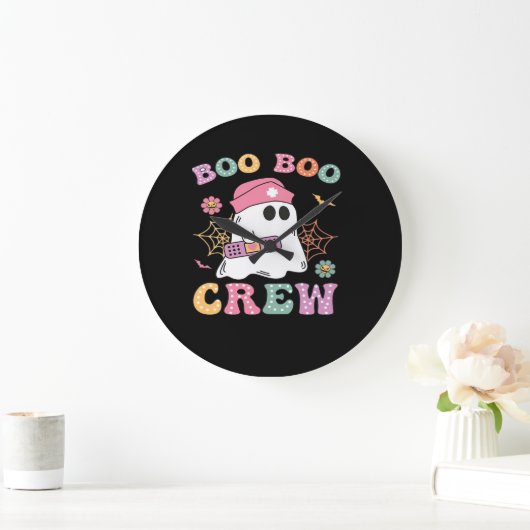 Boo Boo Crew Ghost Nurse Classic T-shirt Grote Klok (Huis)