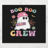 Boo Boo Crew Ghost Nurse Classic T-shirt Sparkling Wijnetiket (Enkel label)