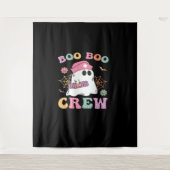 Boo Boo Crew Ghost Nurse Classic T-shirt Wandkleed (Voorkant)