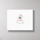 BOO BOO CREW Ghost Nurse Funny Halloween Essential Canvas Afdruk (Voorkant)