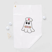 BOO BOO CREW Ghost Nurse Funny Halloween Essential Golfhanddoek (Insitu)