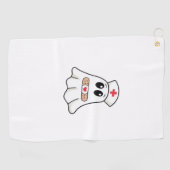 BOO BOO CREW Ghost Nurse Funny Halloween Essential Golfhanddoek (Horizontaal)