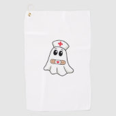BOO BOO CREW Ghost Nurse Funny Halloween Essential Golfhanddoek (Voorkant)