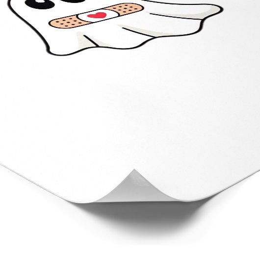 BOO BOO CREW Ghost Nurse Funny Halloween Essential Poster (Hoek)
