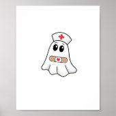 BOO BOO CREW Ghost Nurse Funny Halloween Essential Poster (Voorkant)