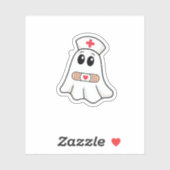 BOO BOO CREW Ghost Nurse Funny Halloween Essential Sticker (Vel)