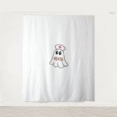 BOO BOO CREW Ghost Nurse Funny Halloween Essential Wandkleed (Voorkant)