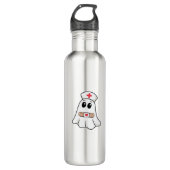 BOO BOO CREW Ghost Nurse Funny Halloween Essential Waterfles (Voorkant)
