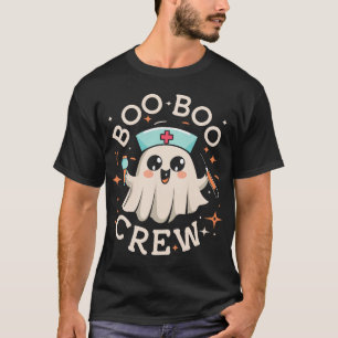 Boo Boo Crew Ghost Nurse Halloween Grappig T-shirt
