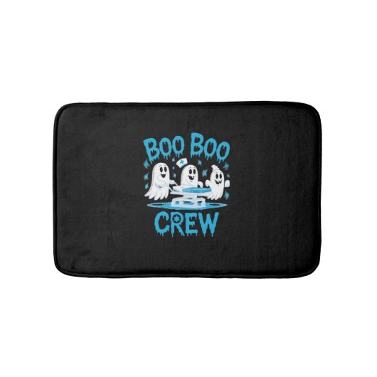 Boo Boo Crew Ghost Paramedic Nurse Halloween Essen Badmat (Voorkant)