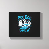 Boo Boo Crew Ghost Paramedic Nurse Halloween Essen Canvas Afdruk (Voorkant)