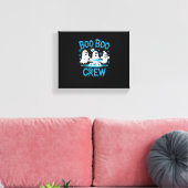 Boo Boo Crew Ghost Paramedic Nurse Halloween Essen Canvas Afdruk (Insitu (Woonkamer))