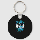 Boo Boo Crew Ghost Paramedic Nurse Halloween Essen Sleutelhanger (Voorkant)