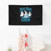 Boo Boo Crew Ghost Paramedic Nurse Halloween Essen Spandoek (Insitu)