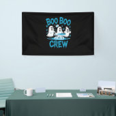 Boo Boo Crew Ghost Paramedic Nurse Halloween Essen Spandoek (Beurs)