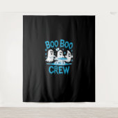 Boo Boo Crew Ghost Paramedic Nurse Halloween Essen Wandkleed (Voorkant)