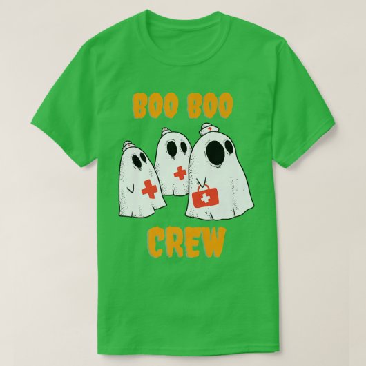 Boo Boo Crew Ghosts voor medisch en verpleegkundig T-shirt (Design voorkant)