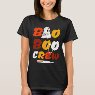 Boo Boo Crew Grappige Groovy Nurse Ghost Halloween T-shirt