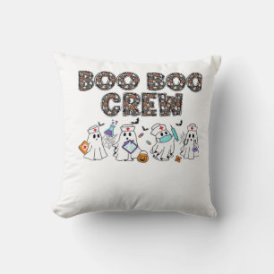 Boo Boo Crew � Grappige Halloween Verpleegster Gee Kussen