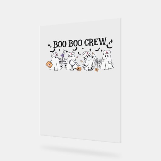 Boo Boo Crew Halloween Classic T-shirt Acryl Bord (Hoek)