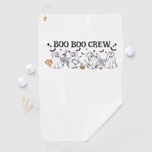 Boo Boo Crew Halloween Classic T-shirt Golfhanddoek (Insitu)