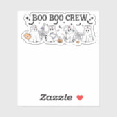 Boo Boo Crew Halloween Classic T-shirt Sticker (Vel)