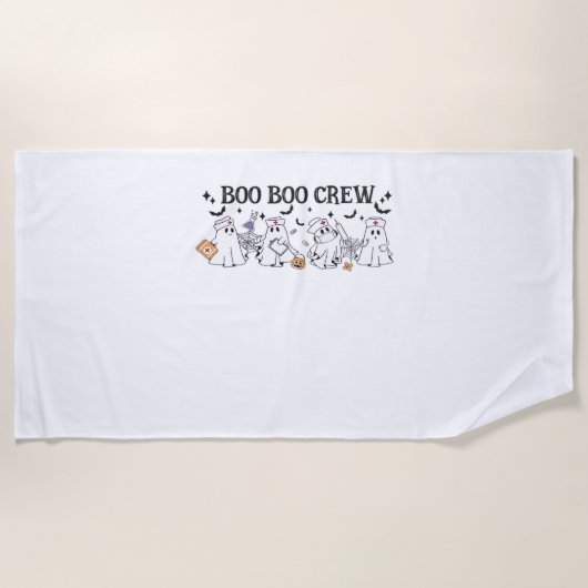 Boo Boo Crew Halloween Classic T-shirt Strandlaken (Voorkant)