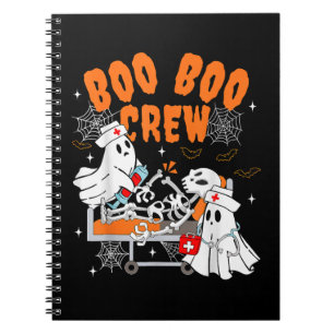 Boo Boo Crew Halloween Geest Verpleegster Notitieboek
