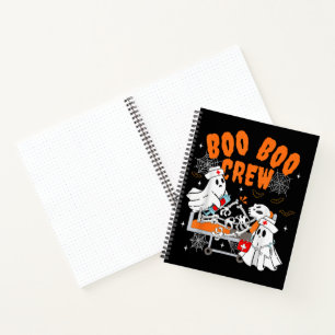 Boo Boo Crew Halloween Geest Verpleegster Notitieboek