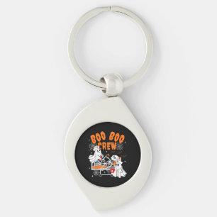 Boo Boo Crew Halloween Geest Verpleegster Sleutelhanger