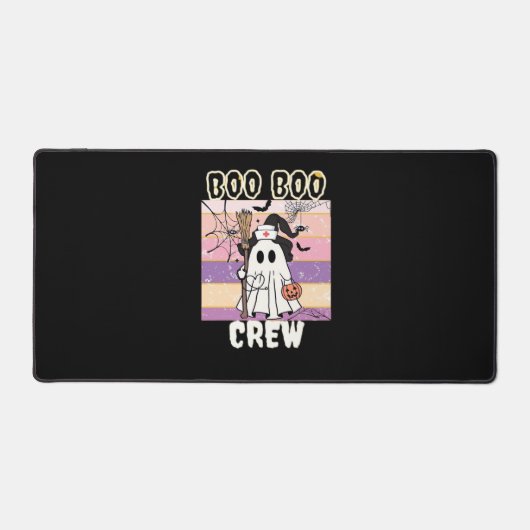 Boo Boo Crew Halloween Ghost Nurse Essential T-Shi Bureaumat (Voorkant)