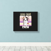 Boo Boo Crew Halloween Ghost Nurse Essential T-Shi Canvas Afdruk (Insitu (Houten vloer))