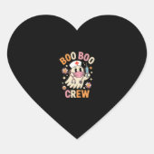 Boo Boo Crew Halloween Ghost Nurse Essential T-Shi Hart Sticker (Voorkant)