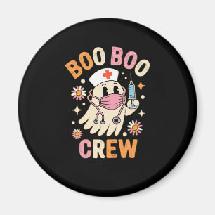 Boo Boo Crew Halloween Ghost Nurse Essential T-Shi Magneet