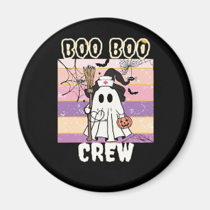 Boo Boo Crew Halloween Ghost Nurse Essential T-Shi Magneet