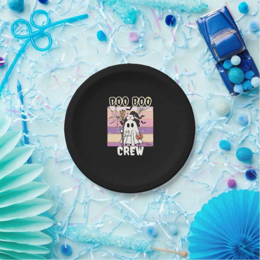 Boo Boo Crew Halloween Ghost Nurse Essential T-Shi Papieren Bordje (Feest)