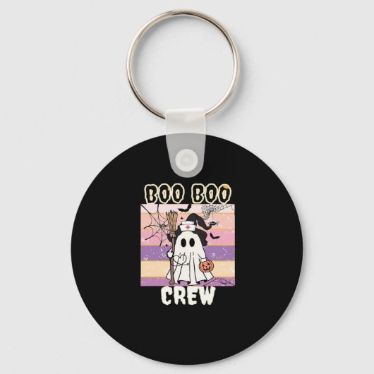 Boo Boo Crew Halloween Ghost Nurse Essential T-Shi Sleutelhanger (Voorkant)