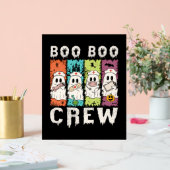 Boo Boo Crew Halloween Nurse Acryl Bord (Huwelijk)
