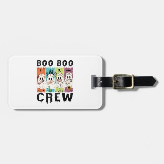Boo Boo Crew Halloween Nurse Bagagelabel (Voorkant horizontaal)