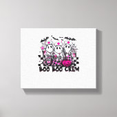 Boo Boo Crew Halloween Nurse Classic T-shirt Canvas Afdruk (Voorkant)