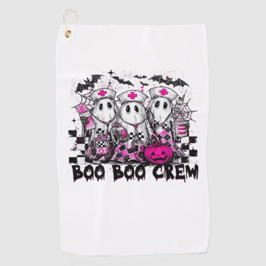 Boo Boo Crew Halloween Nurse Classic T-shirt Golfhanddoek (Voorkant)