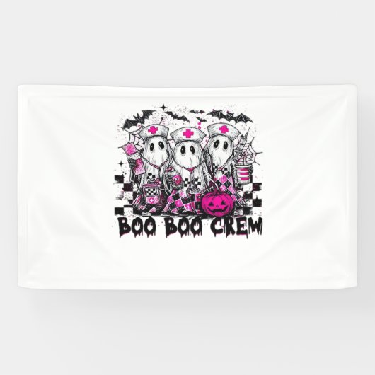 Boo Boo Crew Halloween Nurse Classic T-shirt Spandoek (Horizontaal)